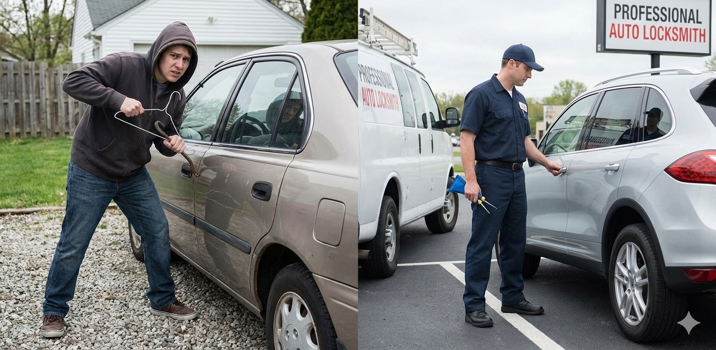 DIY vs Professional Auto Locksmith Risks and Benefits